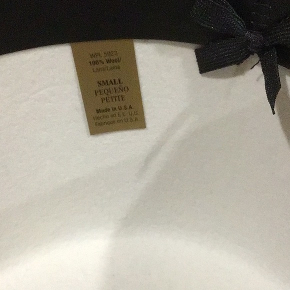 Men’s S White wool top hat - Picture 3 of 4